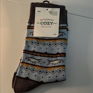 Fish Socks - Blue and Brown